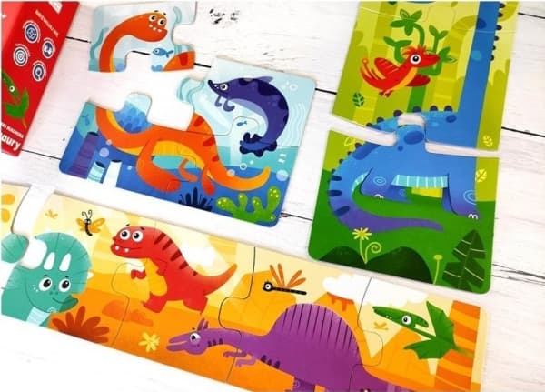 Edgard Captain Science. Dinosaurer. Småbarnsoppgaver