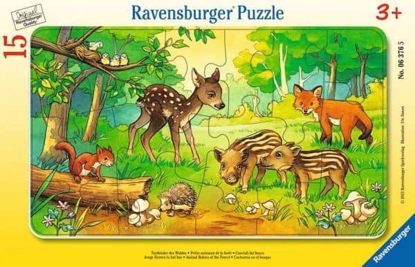 Ravensburger 00.006.376, 15 styck, Djurliv, 3 År