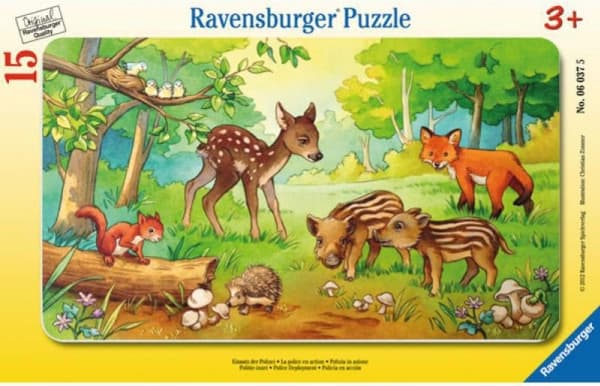 Ravensburger 00.006.376, 15 styck, Djurliv, 3 År