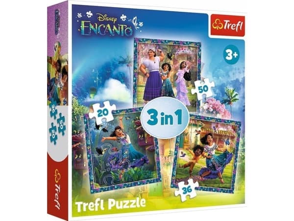 Trefl PUSSEL 3IN1 KUBER HELTENE AV MAGICAL ENCANTO