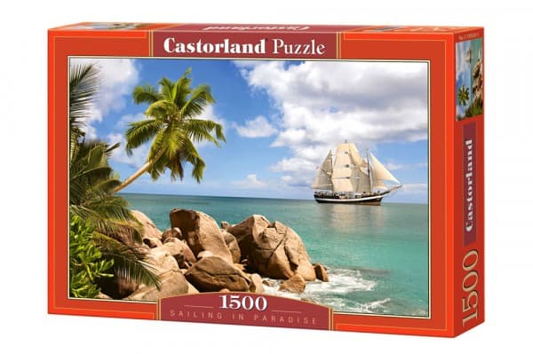 Castorland Sailing in Paradise 1500 pcs, 1500 kpl, Maisema, 9 vuosi/vuosia