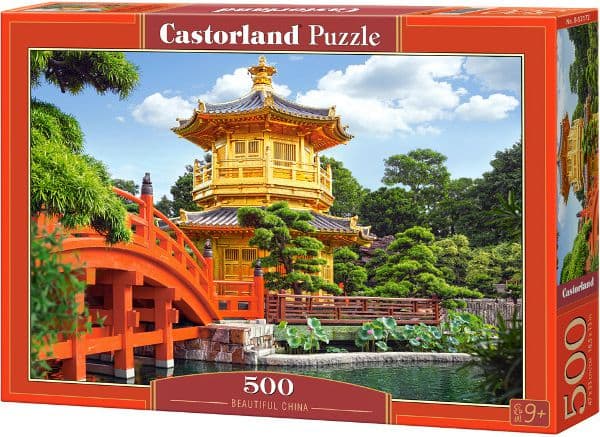 Castorland Beautiful China 500 pcs, 500 stykker, Bygninger, 9 år