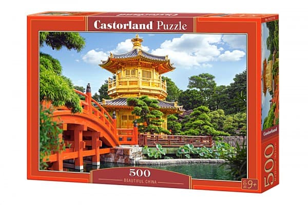 Castorland Beautiful China 500 pcs, 500 stykker, Bygninger, 9 år