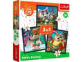 Pikkukuva 2 / 2: Trefl PUZZLE 3in1 TREFL TUNNISTA SULOISET KISSAT PUDI