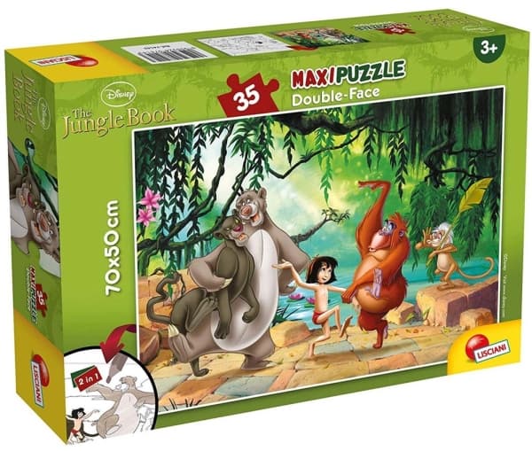 Lisciani Puzzle Df Supermaxi 35 Jungle Book, 3 år