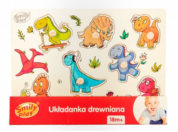 Smily Play Puslespill puslespill i tre Dinosaurer Smily Play