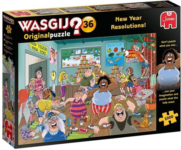 Jumbo Wasgij Original New Year Resolutions! Pussel 1000 Bitar