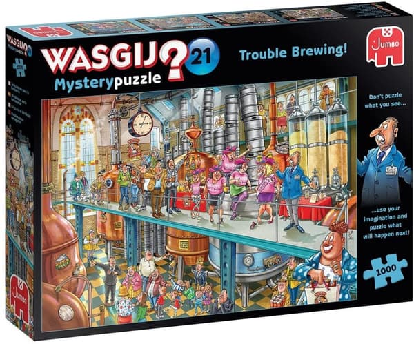 Jumbo Wasgij Mystery Trouble Brewing Pussel 1000 Bitar