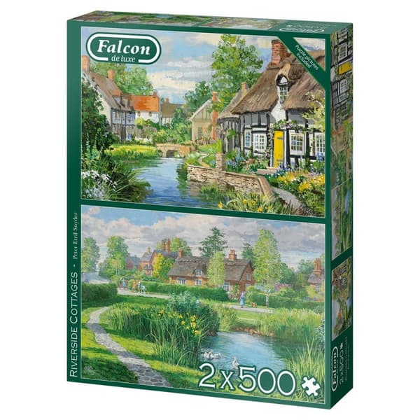 Falcon Puzzle Riverside Mökki 2 x 500 kappaletta