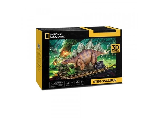 CubicFun Stegosaurus, 62 styck, Djur, 8 År