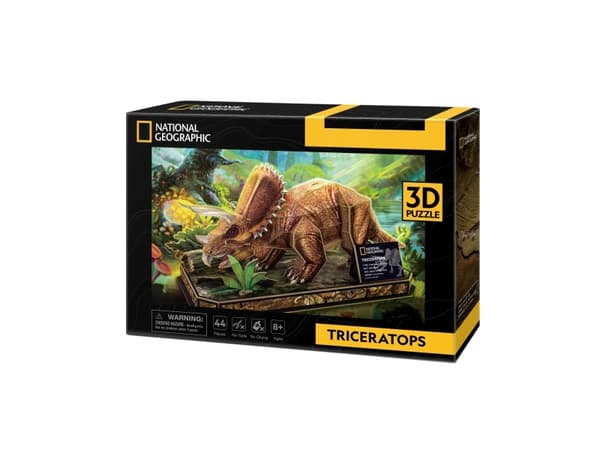 CubicFun Triceratops, 44 stykker, Dyr, 8 år