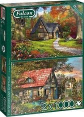The Woodland Cottage-pussel, 2 x 1000 bitar