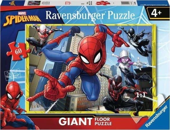 Ravensburger Spiderman, 60 stykker, Komikk, 4 år