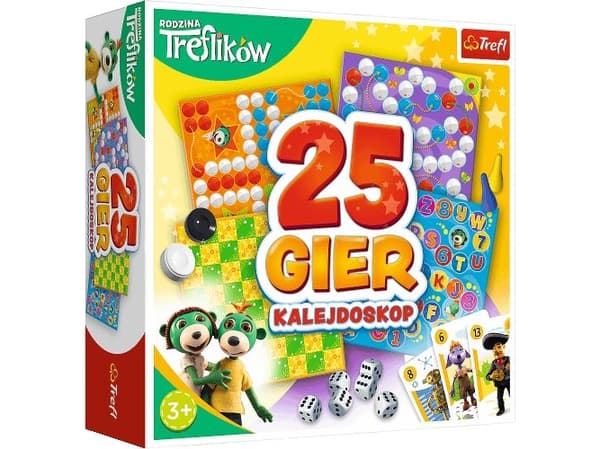 Trefl brädspel 25 spel Familjen Treflik