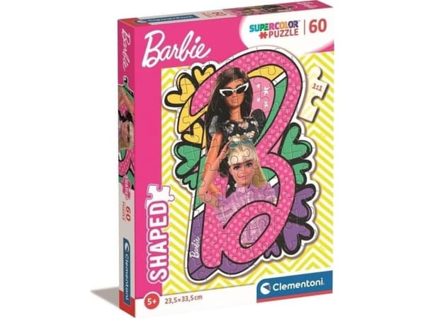 Clementoni Puzzle 60 Super Color Barbie Shaped