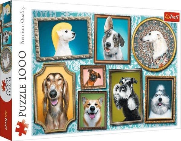 Trefl Puslespill 1000 biter Glade hunder, Hundegalleri