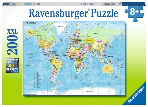 Ravensburger 4005556128907, 200 styck, Kartor, 8 År