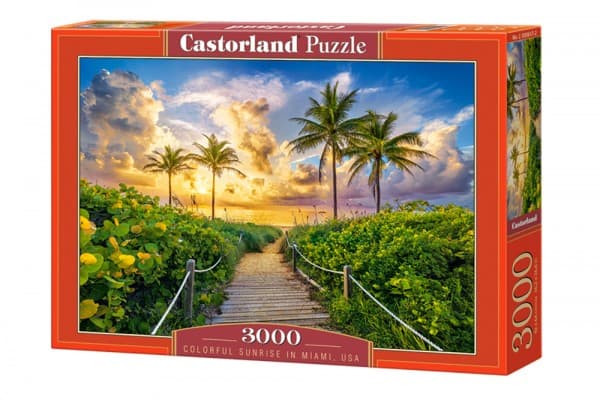 Castorland Puzzle 3000 Colorful Sunrise in Miami, USA