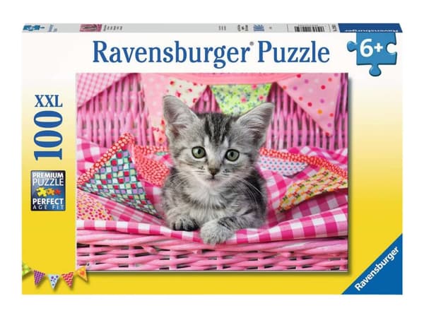 Ravensburger XXL - Søt kattunge - puslespill - 100 brikker