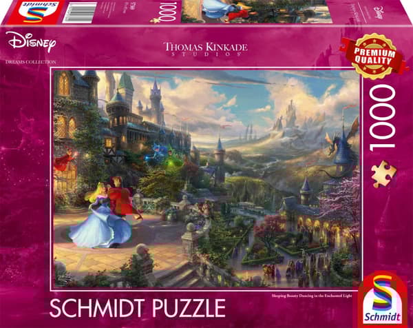 Disney Sleeping Beauty Dancing Thomas Kinkade Puslespill 1000 brikker Schmidt