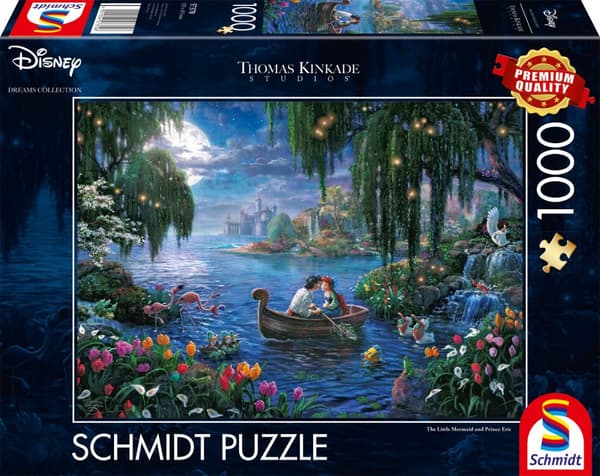 Disney The Little Mermaid Thomas Kinkade Puslespill 1000 brikker Schmidt