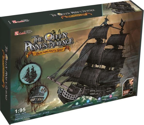 Cubic Fun Puzzle 3D Piratskip Dronning Annes hevn