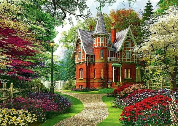Trefl Victorian Cottage 1000 Piece Jigsaw Puzzle