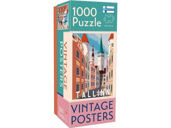 Tactic Puzzle Lovers Vintage Posters Tallinn 1000 bitar pussel