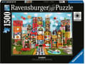 Miniatyrbilde 3 av 4: Ravensburger Eames House of Cards Fantasy, 1500 stykker, Andre, 14 år