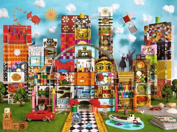 Ravensburger Eames House of Cards Fantasy, 1500 stykker, Andre, 14 år