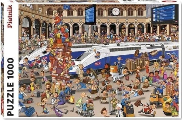 Piatnik Puzzle 1000 Ruyer, PIATNIK jernbanestasjon