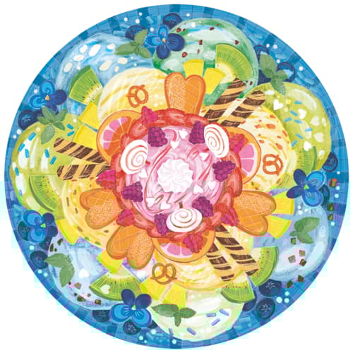 Circle Of Colors Ice Cream Pussel 500 bitar Ravensburger