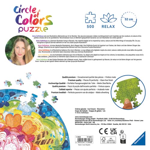 Circle Of Colors Ice Cream Pussel 500 bitar Ravensburger