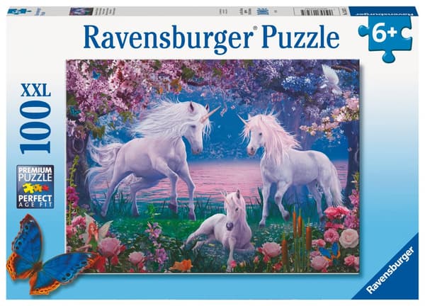 Unicorns Pussel 100 bitar Ravensburger