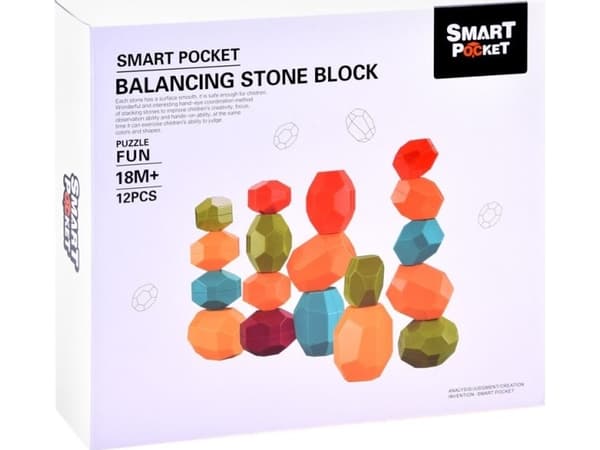 Jokomisiada Blocks STONES puslespill balansepyramide ZA3990