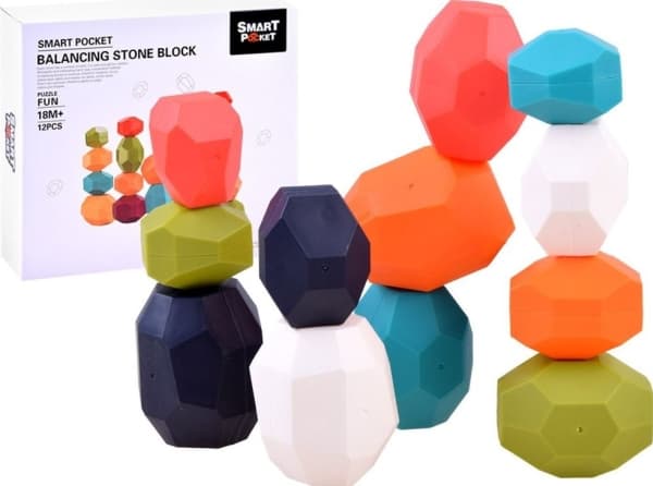 Jokomisiada Blocks STONES puslespill balansepyramide ZA3990