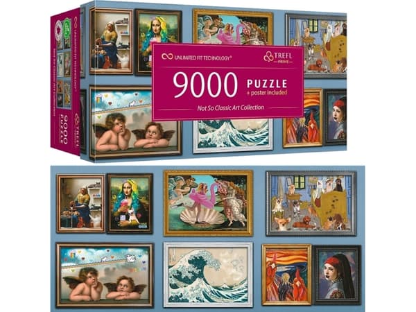 Trefl Puzzle 9000 biter UFT Ikke så klassisk kunstsamling