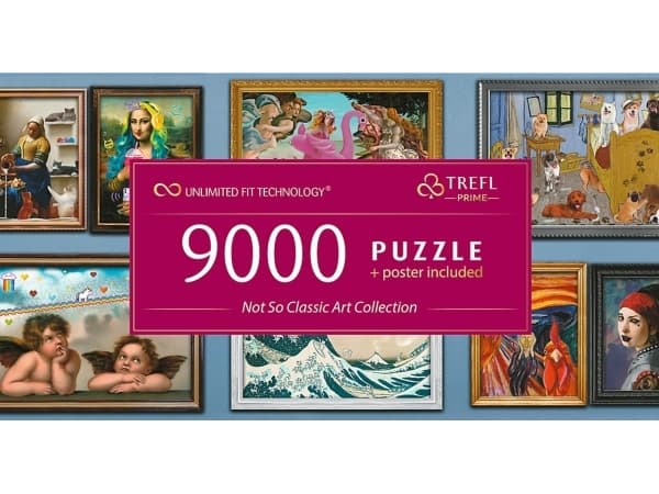 Trefl Puzzle 9000 biter UFT Ikke så klassisk kunstsamling