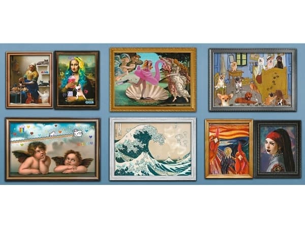 Trefl Puzzle 9000 biter UFT Ikke så klassisk kunstsamling