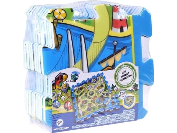 Puslespill Stempel Skum puslespillmatte street racing 31x31 ZA3150