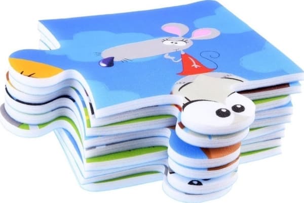 Stempel Skum puslespillmatte Dyr 37cm x 37cm ZA3151