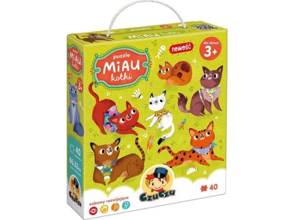 Czuczu Bow Meow Puzzle - Katter 40 st.