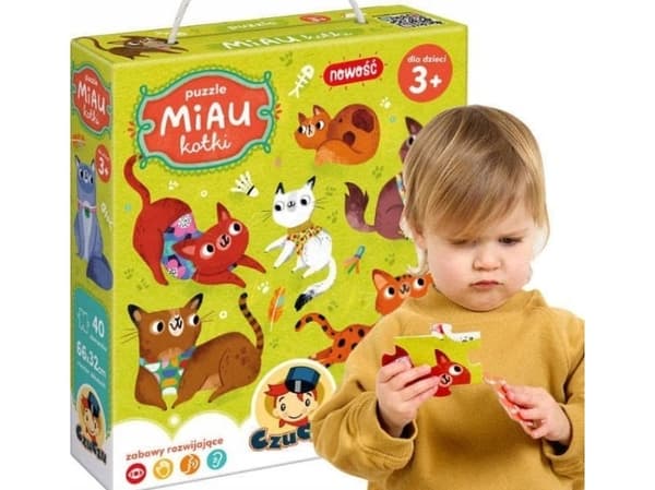 Czuczu Bow Meow Puzzle - Katter 40 st.
