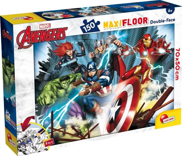 Lisciani LISCIANI MARVEL PUZZLE DF MAXI FLOOR 150 AVENGERS