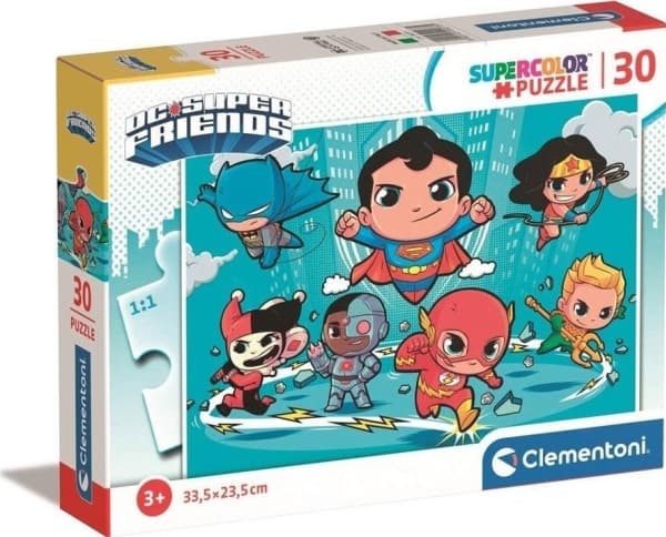 Clementoni Supercolor DC Comics Superfriends, 30 stykker, Tegneserier, 3 år