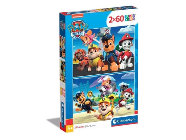 Clementoni Supercolor Paw Patrol, 60 stykker, Tegneserier, 5 år