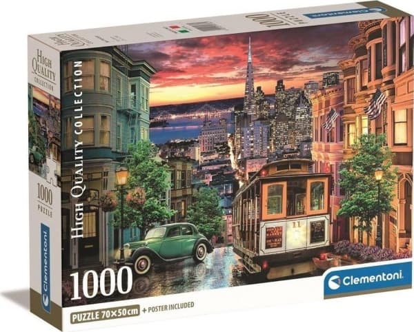 Clementoni San Francisco, 1000 kpl, Kaupunki, 10 vuosi/vuosia