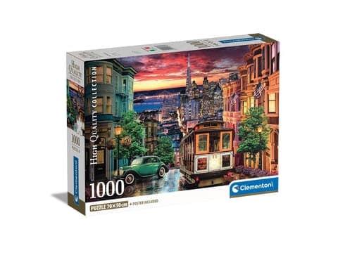 Clementoni San Francisco, 1000 kpl, Kaupunki, 10 vuosi/vuosia