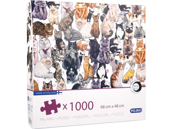 Peliko Kissat -palapeli, 1000 palaa