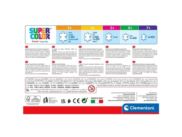 Clementoni CLE palapelit 4in1 SuperColor Frozen 21518